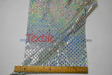 Holographic Shimmer Sequins Fabric - Lightweight Flowy Holographic Sequins, 45" Width (1 Yard)