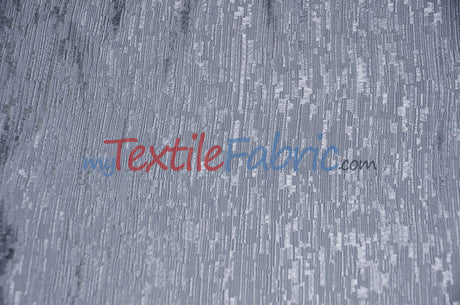 Luxury Jacquard Polyester Fabric - Solid Textured, 58/60" Width, Multiple Colors (1 Yard)