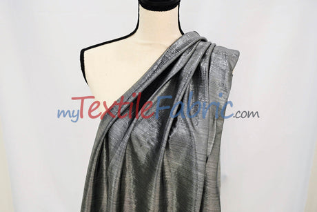 Metallic Stretch Slinky Polyester Spandex Fabric - Metallic Solid, 58" Width, Multiple Colors (1 Yard)