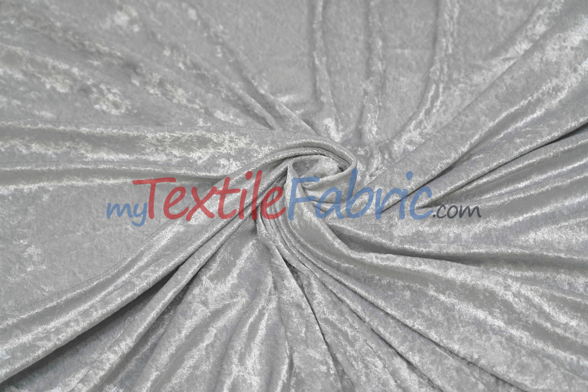 Panne Velvet Polyester Fabric - Crush Panne Velour, Solid, 58/60" Width (1 Yard)