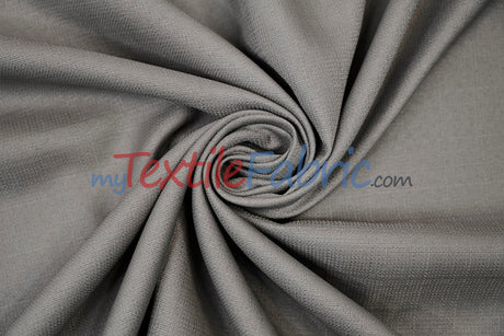 Rustic Linen Polyester Fabric - Faux Linen, 58" Width, 5 Colors (1 Yard)