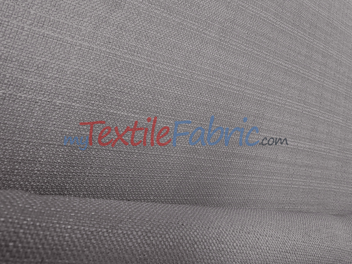 Rustic Linen Polyester Fabric - Faux Linen, 58" Width, 5 Colors (1 Yard)