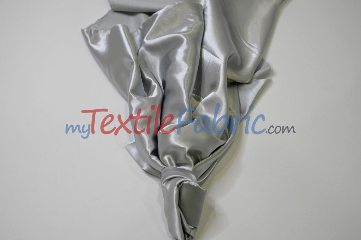Stretch Charmeuse Satin Fabric - 96% Polyester 4% Spandex, Solid, 58/60" Width (Yards, Bolts, Sample Swatches)