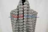 Striped Rabbit Fur 100 Percent Polyester Fabric - Striped Faux Rabbit Fur, 64/66" Width (1 Yard)