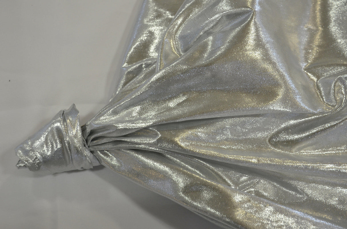 Tissue Lame Nylon Metallic Fabric - Solid Sheen, 44/45" Width (1 Yard)