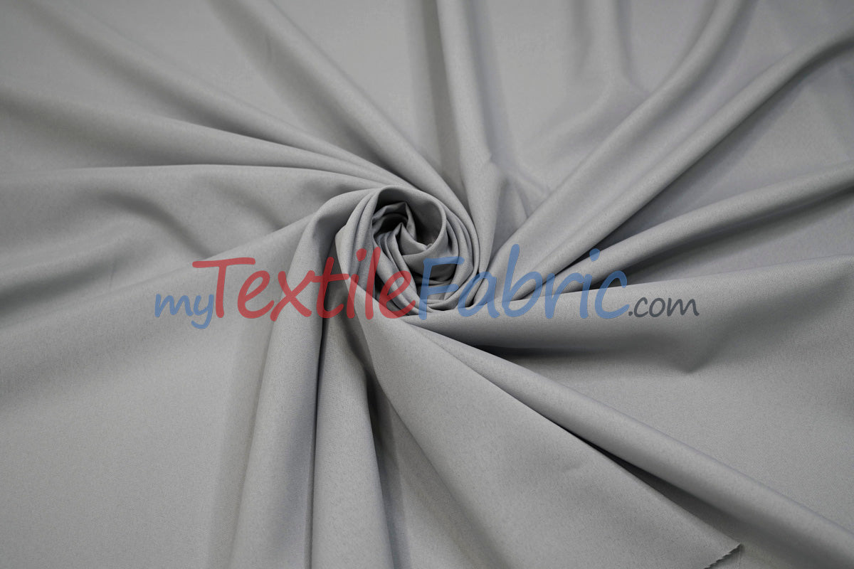Scuba Double Knit Polyester Fabric - Solid Multiple Colors, 58/60" Width (1 Yard)