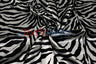 Zebra Charmeuse Satin Fabric - Zebra Print, 58/60" Width, Multiple Colors (1 Yard)