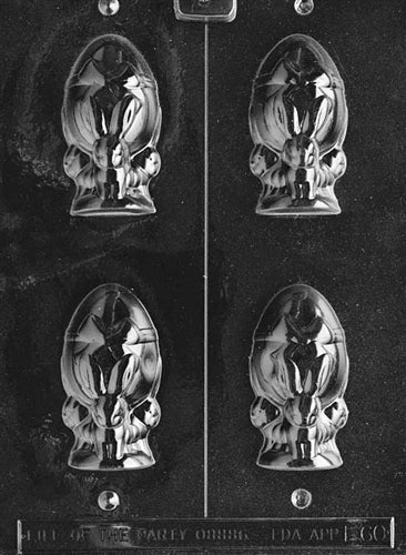 Hollow Bunny With Egg Chocolate Mold