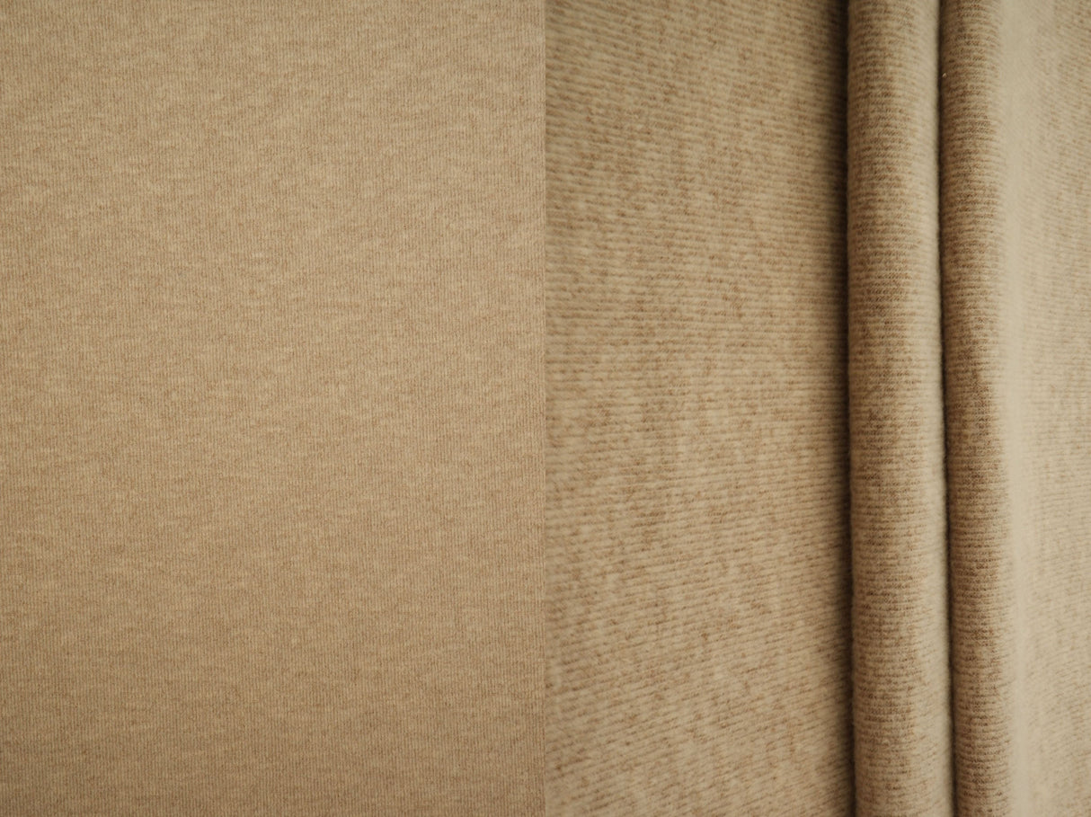 Brushed Rib Knit Jersey Solid