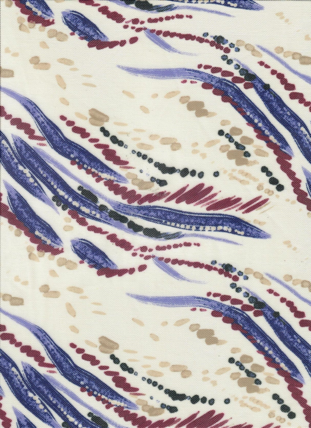 Printed Mesh Abstract Multi-Color Fabric