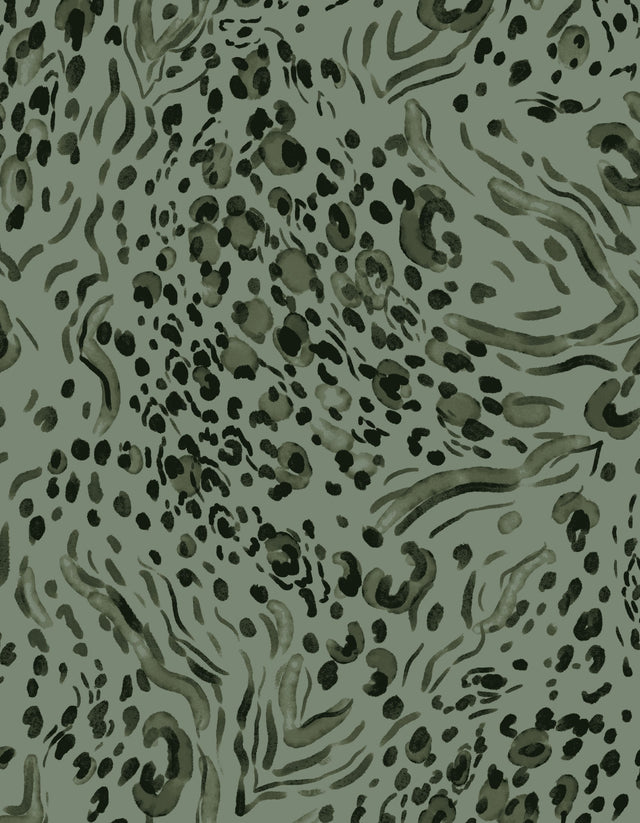 Abstract Print DTY Brushed Knit