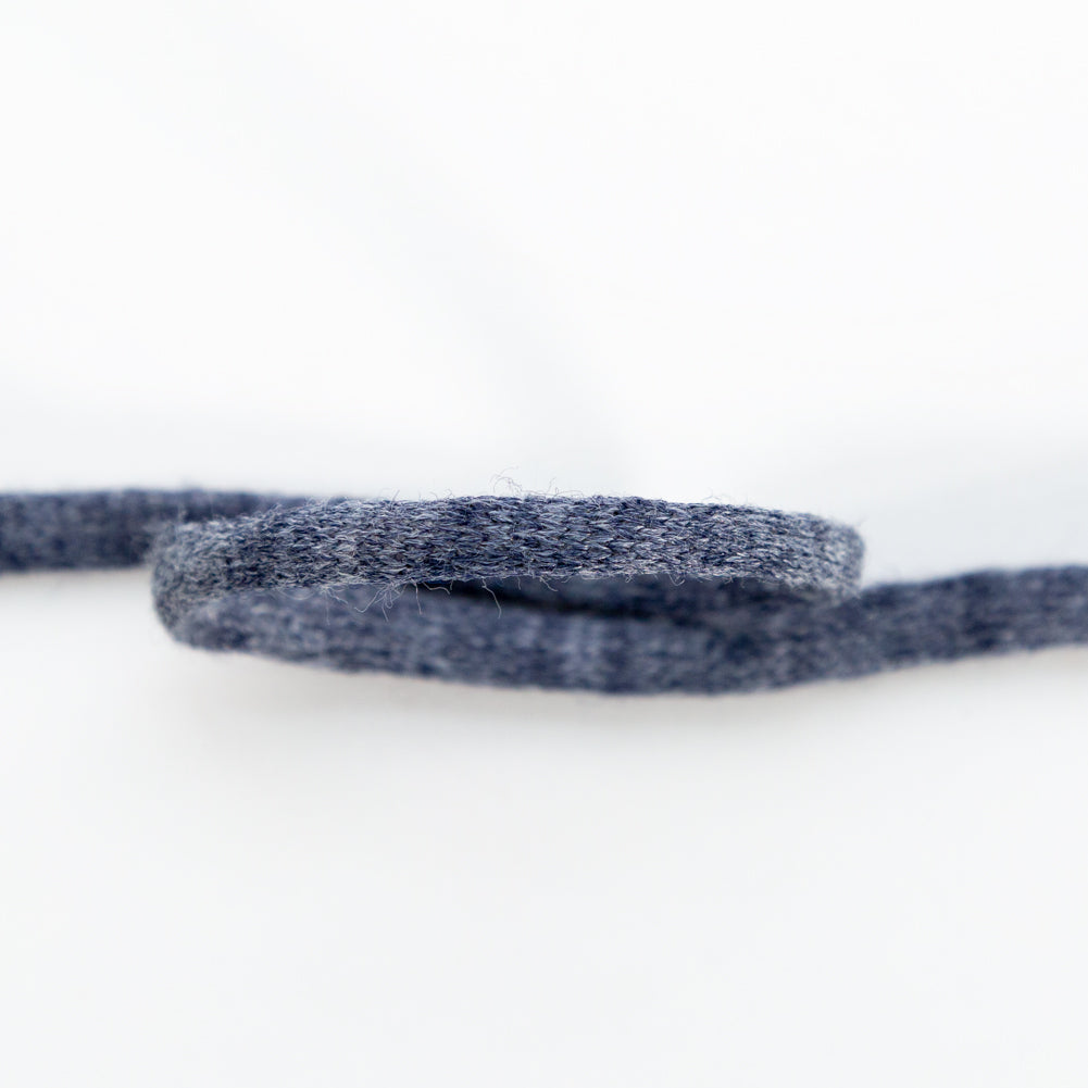 Italian Dark Blue Wool Drawstring Trimming - 0.25"