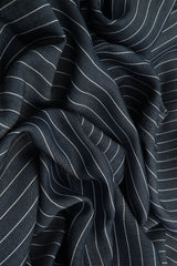 1 Yard Striped Rayon Twill Chambray Fabric, 57/58? Wide 100% Rayon