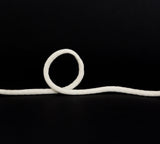 Italian White Wool Drawstring Trimming - 0.25"