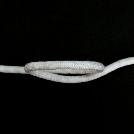 Italian Light Gray Wool Drawstring Trimming - 0.25"