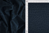 Animal Print PU Pleather Knit Indigo