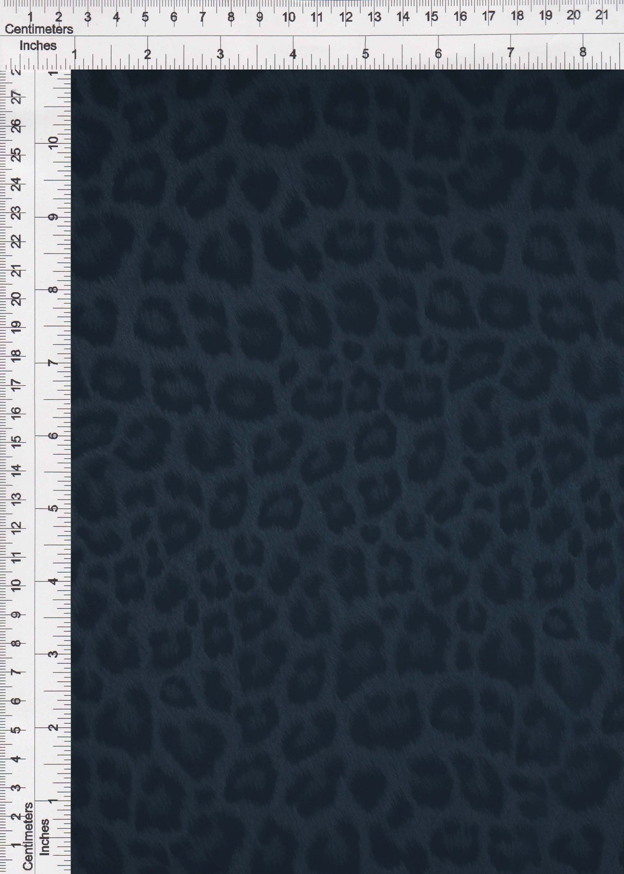 Animal Print PU Pleather Knit Indigo