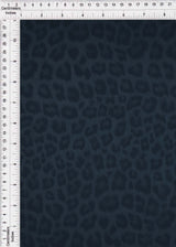 Animal Print PU Pleather Knit Indigo
