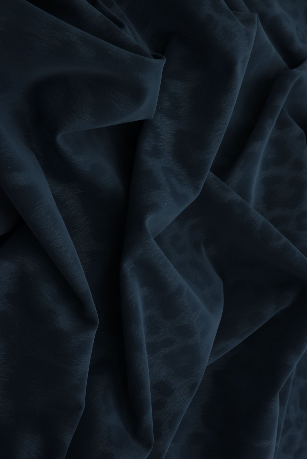 Animal Print PU Pleather Knit Indigo