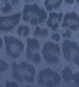 Animal Print PU Pleather Knit Indigo