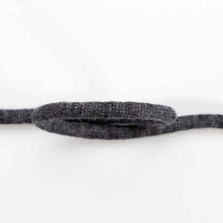 Italian Black Wool Drawstring Trimming - 0.25"
