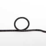 Italian Black Wool Drawstring Trimming - 0.25"