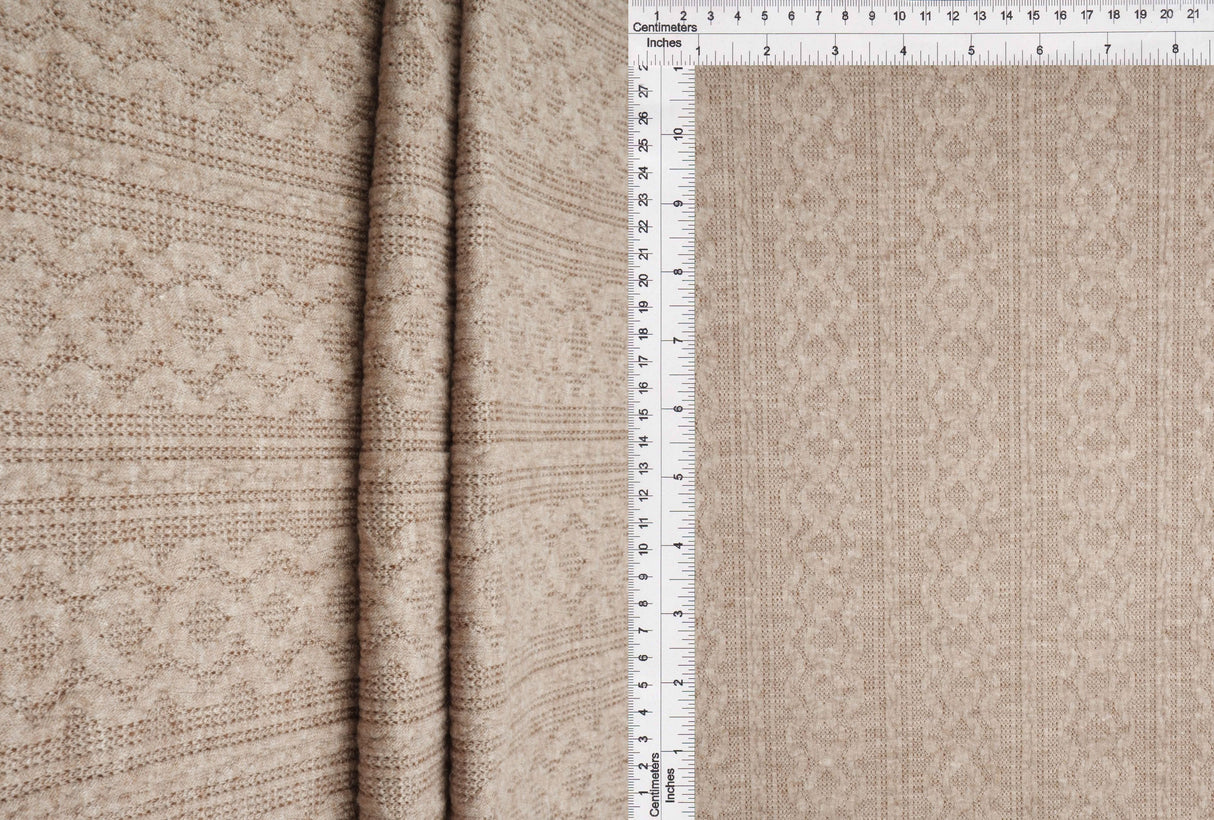 Jacquard Knit Two-Tone Braid