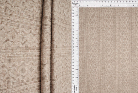 Jacquard Knit Two-Tone Braid