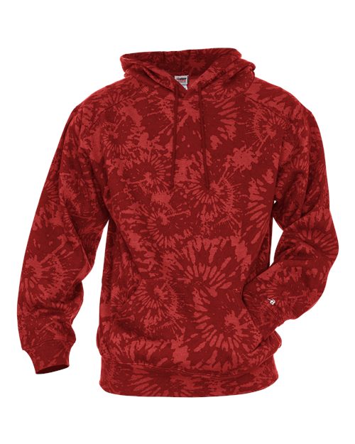 Badger Unisex Tie-Dyed Triblend Hooded Sweatshirt