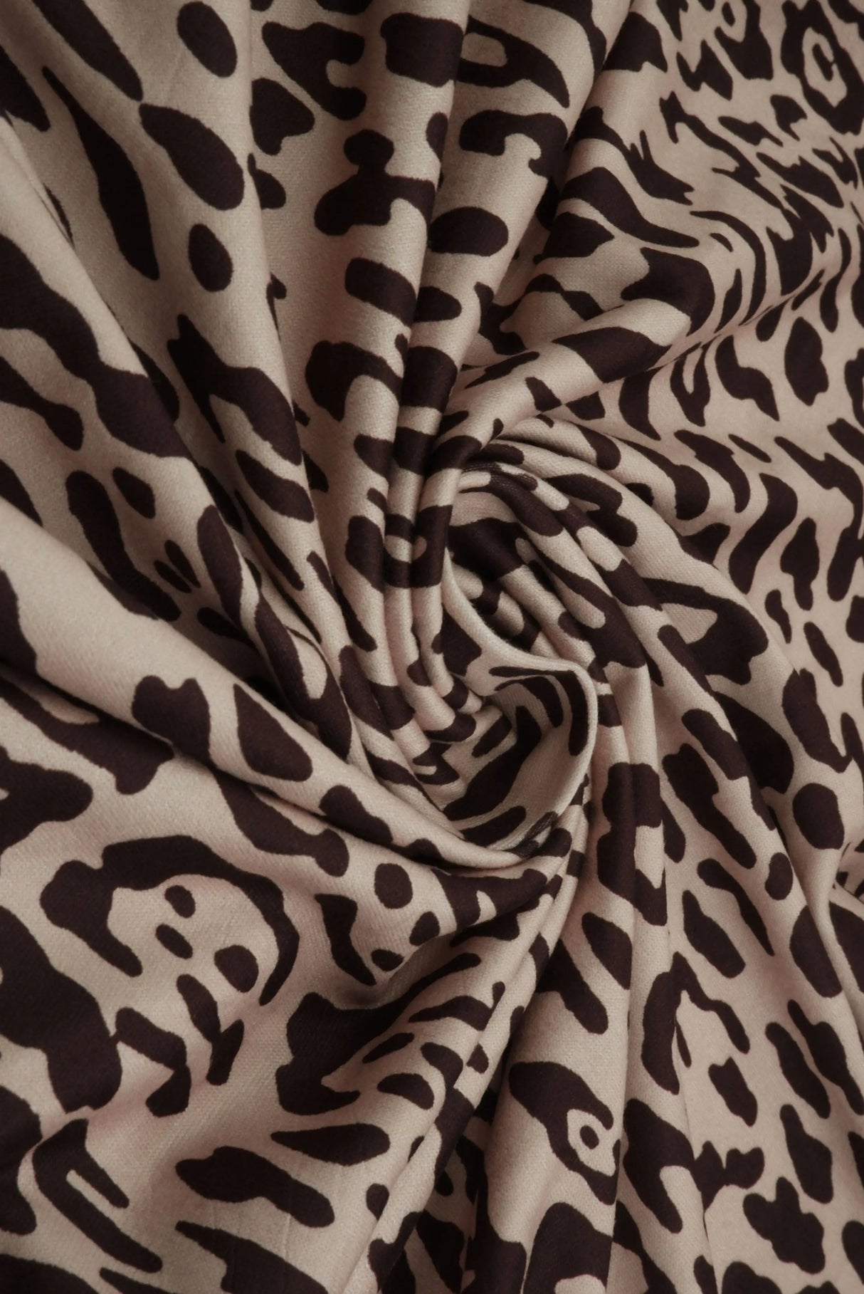 1 Yard DTY Brushed Animal/Leopard Digital Print Knit Fabric, 58/60? Wide Polyester Spandex Blend