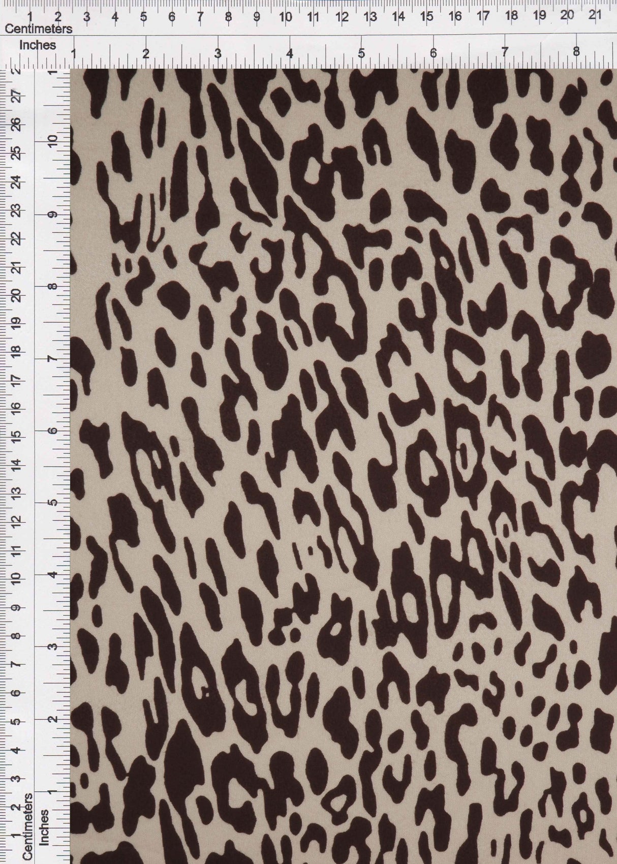 Brushed DTY Leopard Print Knit Brown