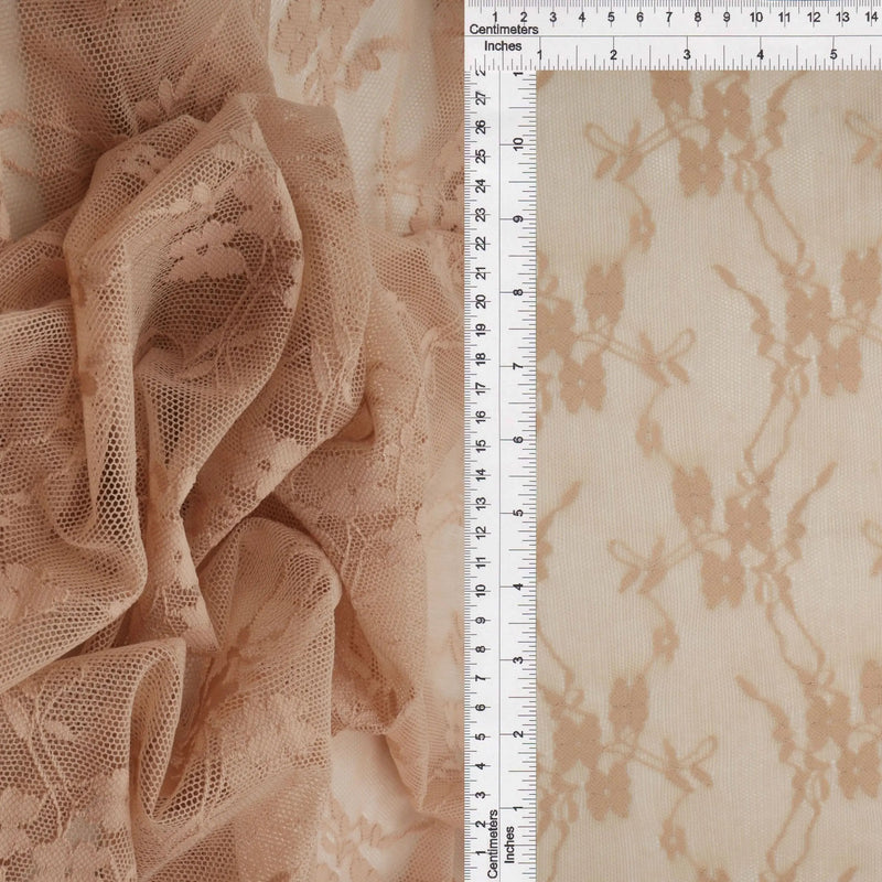 Ditsy Floral Lace Fabric  1 Yard  92% Nylon 8% Spandex Lightweight Stretch 58/60 Inches Wide