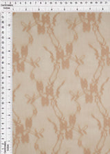 Floral Lace Nylon Spandex Khaki