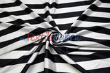 Stripe Satin Charmeuse Polyester Fabric - 2" Stripe, Multiple Colors, 58/60" Width (1 Yard)