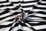 Stripe Satin Charmeuse Polyester Fabric - 2" Stripe, Multiple Colors, 58/60" Width (1 Yard)