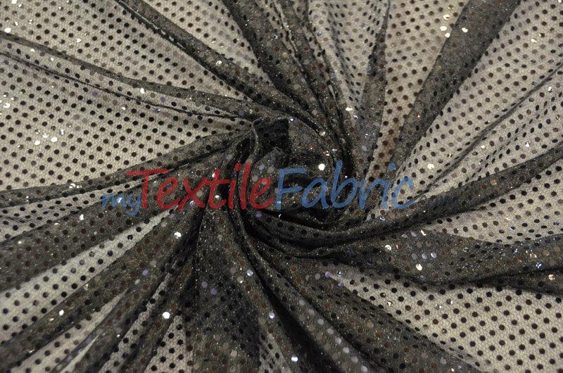 Confetti Dot Sequins Polyester Fabric - 3Mm Sequins, 45" Width (1 Yard)