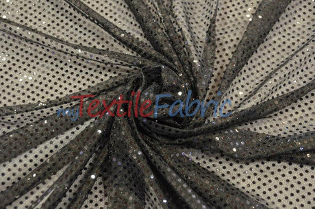 Confetti Dot Sequins Polyester Fabric - 3Mm Sequins, 45" Width (1 Yard)