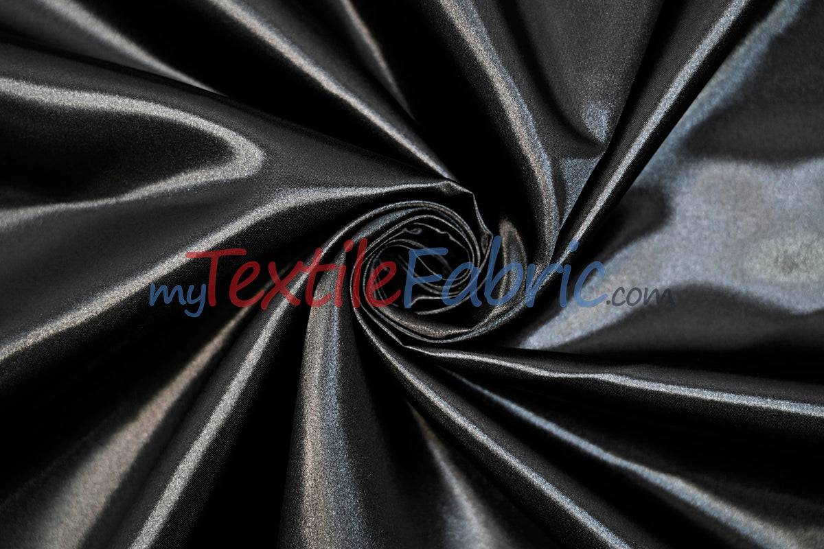 Bridal Satin Polyester Fabric - Shiny Solid, 58/60" Width, Multiple Colors (Yards, Bolts, Sample Swatches)