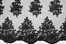 Camilla Embroidery Polyester Fabric - Flower Embroidery With Sequins, Sheer Bridal Lace, 52" Width (1 Yard)