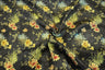 Chinese Flower Brocade Polyester Fabric - Oriental Floral Brocade, 45" Width (1 Yard)
