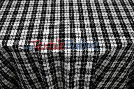 Classic Tweed Polyester Fabric - Textured Tweed Weave, 60" Width (1 Yard)