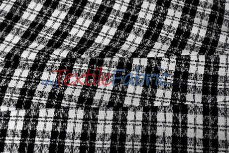 Classic Tweed Polyester Fabric - Textured Tweed Weave, 60" Width (1 Yard)