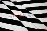 10 Oz 100% Cotton Canvas 2" Stripe Fabric - Multiple Colors, 60" Wide (1 Yard)