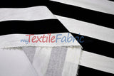 10 Oz 100% Cotton Canvas 2" Stripe Fabric - Multiple Colors, 60" Wide (1 Yard)
