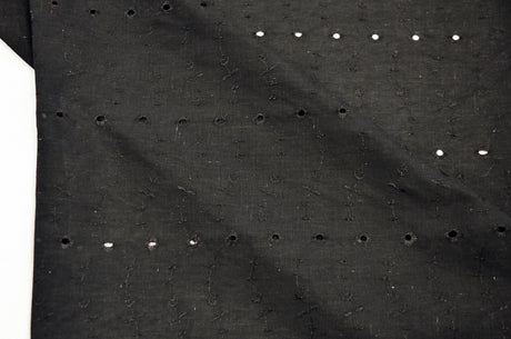 Polyester Cotton Eyelet Embroidery Fabric - No Scallop Ends, Multiple Colors, 60" Wide (1 Yard)