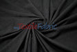 Black Cotton Flannel Fabric - Black Solid, 60" Width (1 Yard)