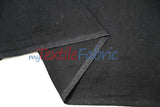 Black Cotton Flannel Fabric - Black Solid, 60" Width (1 Yard)