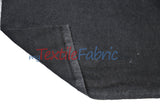 Black Cotton Flannel Fabric - Black Solid, 60" Width (1 Yard)