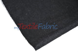 Black Cotton Flannel Fabric - Black Solid, 60" Width (1 Yard)