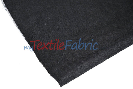 Black Cotton Flannel Fabric - Black Solid, 60" Width (1 Yard)